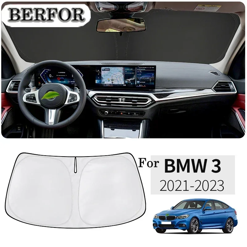 لسيارات BMW 3 Series G20 G28 2021-2023 زجاج سيارة نانو عازل ظلة نافذة أمامية حاجب من الشمس ملحقات داخلية للسيارات #3