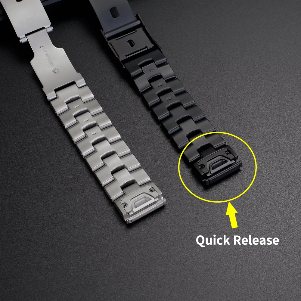 22 26mm Titanium Quick Release Strap Bracelet For Garmin Fenix5 5XPlus 6 6XPro Tactix 7Pro Metal Wristband Easy Fit Watch Band
