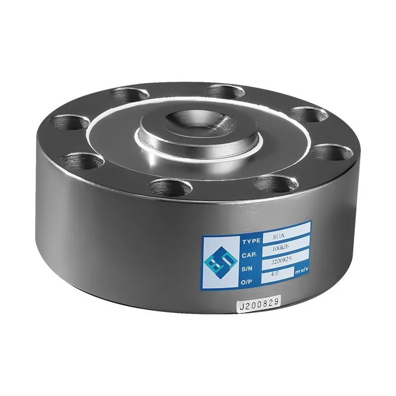 Alloy steel wheeled SUA 30-ton load cell OIML-certified for analog output on electronic trucks and rail scales
