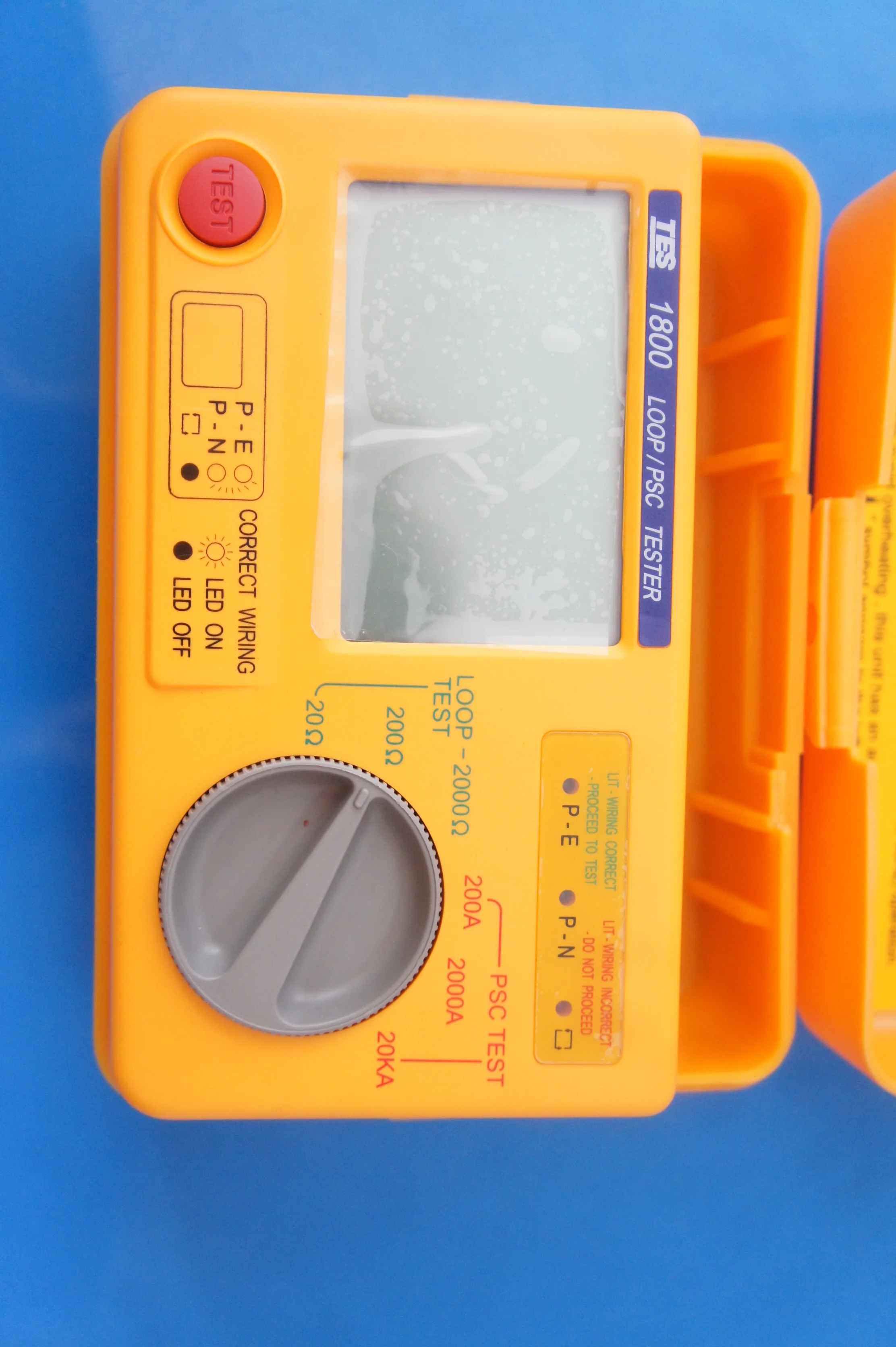 TES-1800A جهاز اختبار المقاومة الدقيق/PSC |   0.01Ω دقة 3 أرقام LCD أداة قياس المقاومة المنخفضة