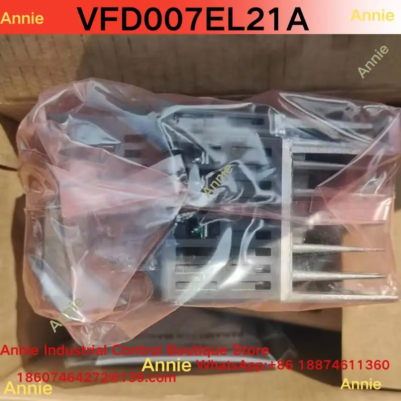 brand-new.  Variable frequency drive VFD007EL21A, power 0.75KW