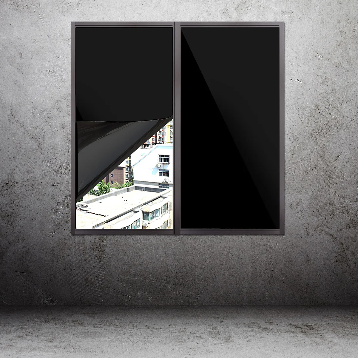 Alipis 1PC Lightproof Window Film PVC Glass Sticker Sunscreen for Office Home Decor Simple Privacy Film