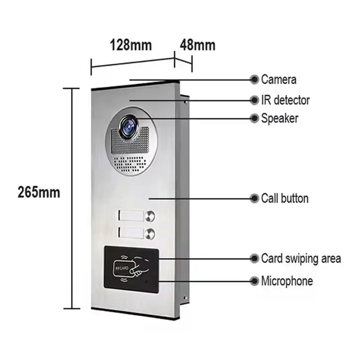 في الوقت الحقيقي مراقبة فيديو إنترفون الهواتف الذكية بناء الباب للهياكل الكبيرة الشقق في الوقت الحقيقي