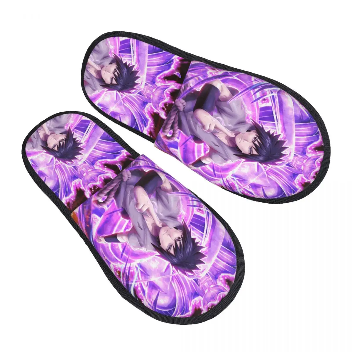 

Custom Print Women N-Narutoes S-Sasukes House Slippers Soft Warm Hot Blooded Memory Foam Fluffy Slipper Indoor Outdoor Shoes
