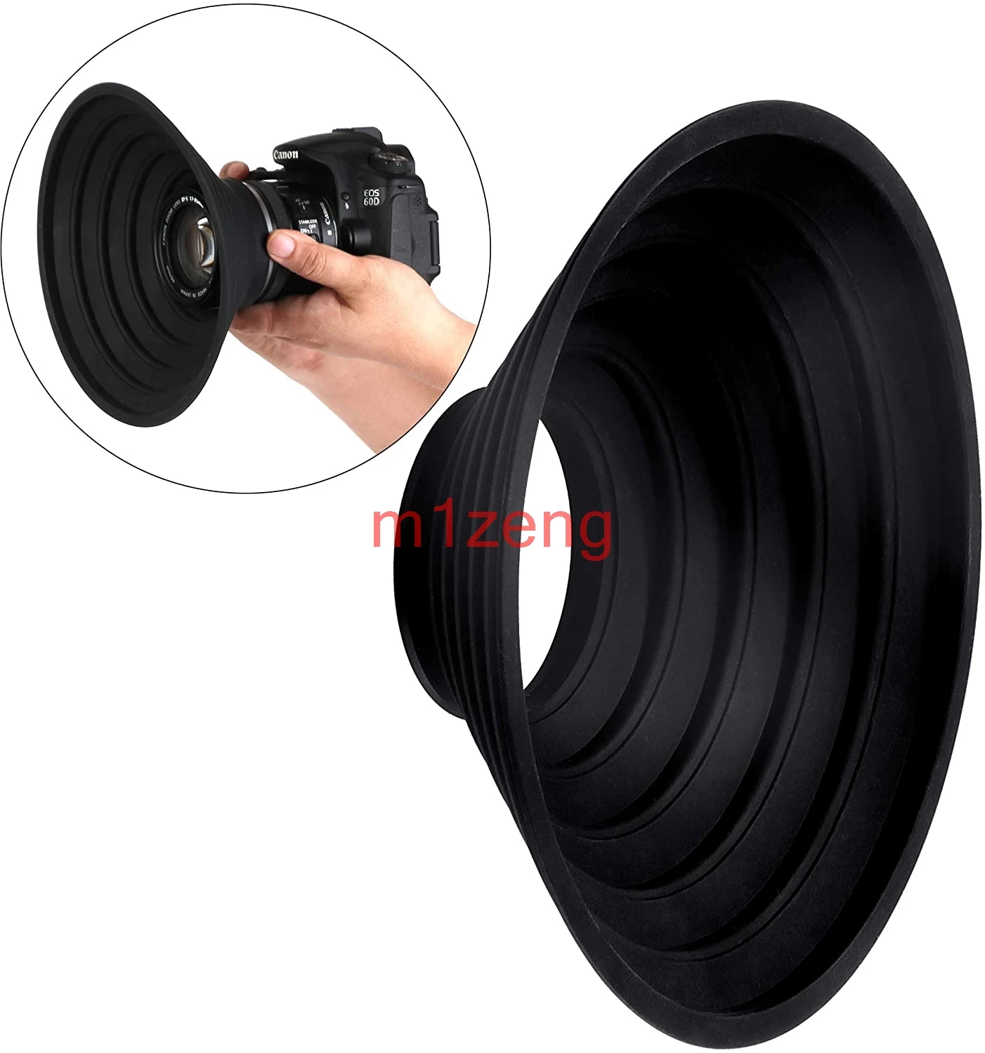 Silicone Lens Hood cover Foldable Anti-Reflective for 30-50mm 50-70mm 70-90mm canon nikon sony pentax fuji olympus camera lens