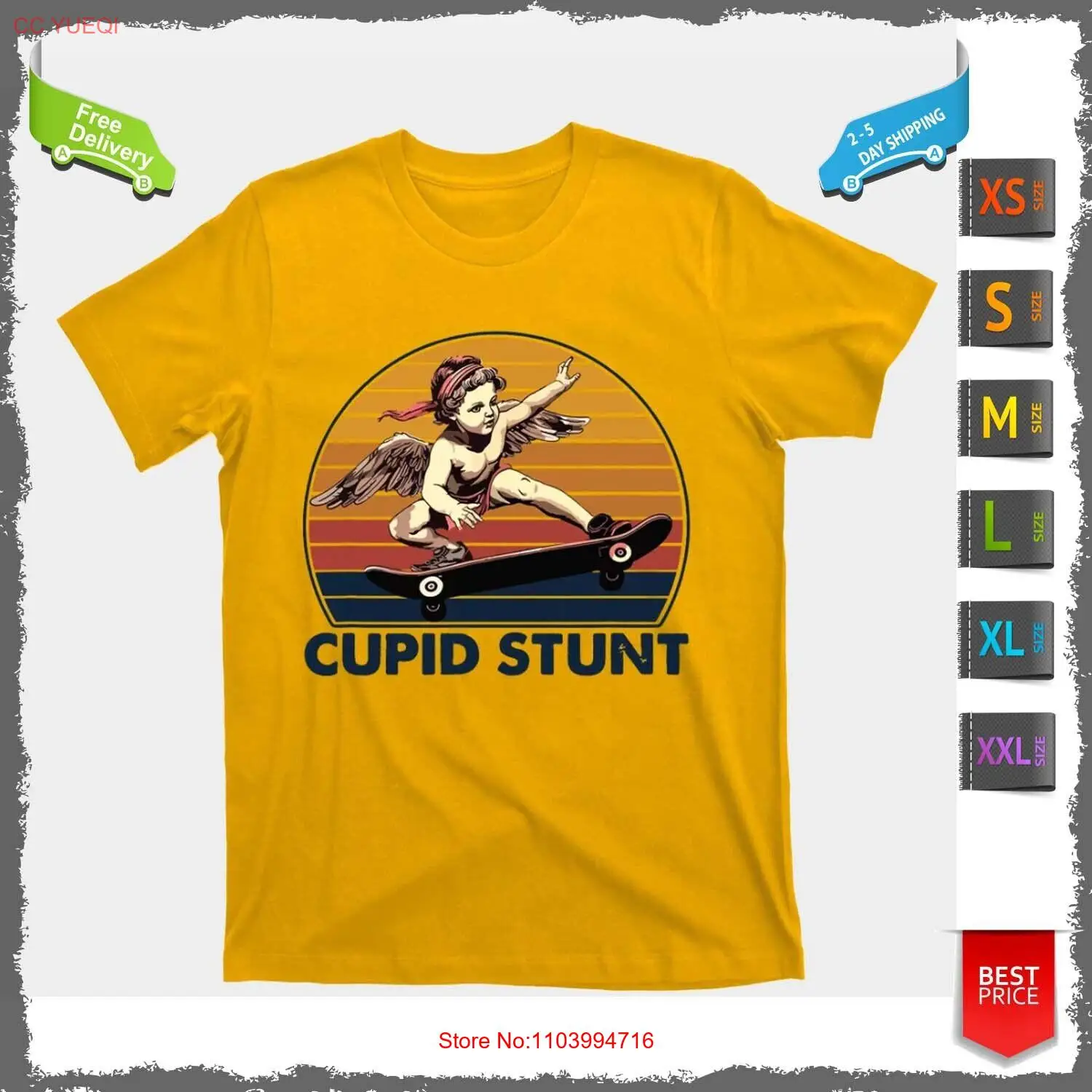 T Shirt Cupid Stunt Embarrassing T-Shirt For Men And Women