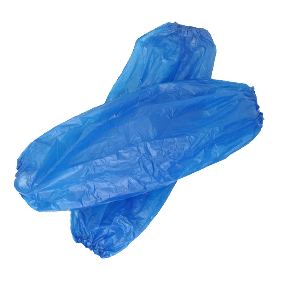 300Pcs Disposable Plastic Arm Sleeves Waterproof Oilproof Kitchen Cleaning Painting Repair Sleeves Protector Covers