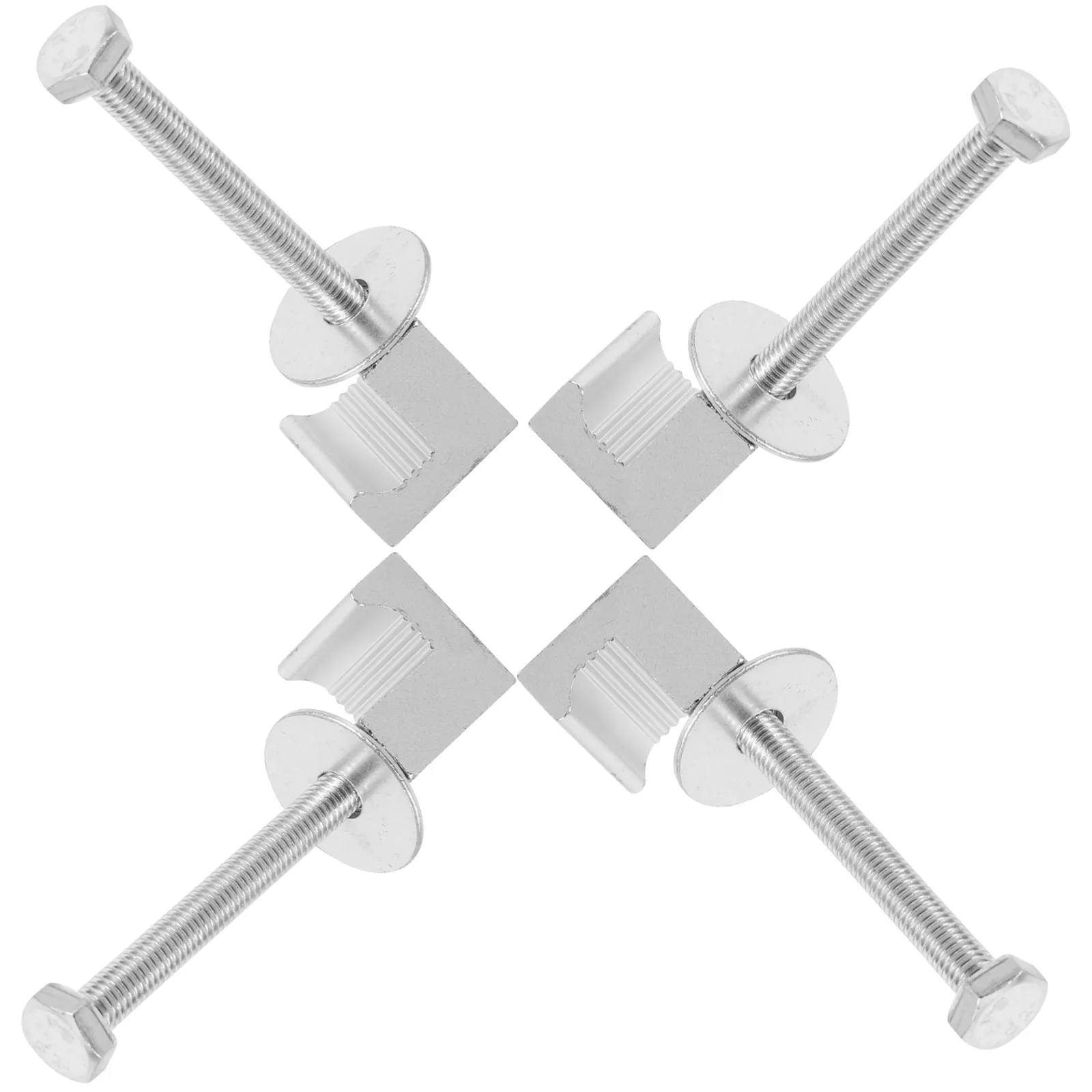 4Pcs Stylish Aluminum J Hook Truck Toolbox Clamp Versatile Tool Box Mounting Kit for Car Modification Repair Compatible with