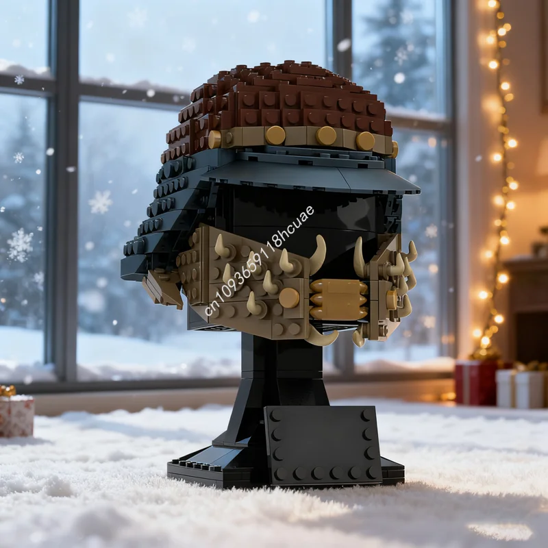 

598 шт. MOC Lando Calrissian Skiff Guard, шлем, модель строительных блоков, рождественские подарки, сборные игрушки, креативная идея, кирпич, день рождения