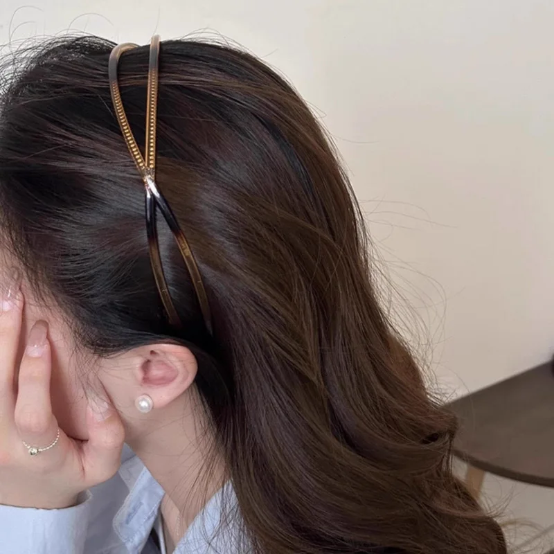 

Oval Headband Elastic Hair Hoops Women Wash Face Non-slip Headbands Hair Band Girls Fashion Korean Headwear Coffee Accessories