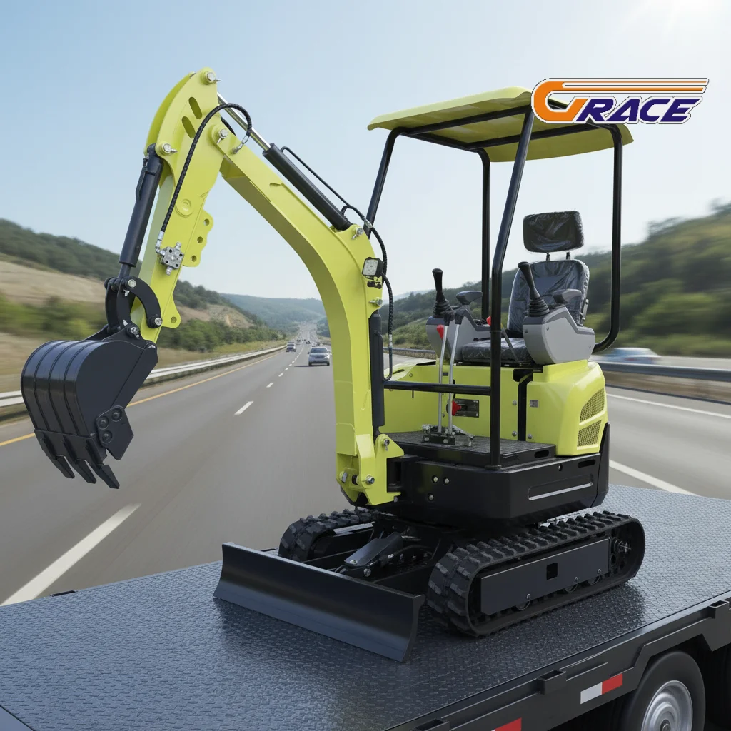 Customize Mini Excavator 0.8ton 1ton 2ton Small Digger Compact Hydraulic Crawler Excavator for Garden Farm