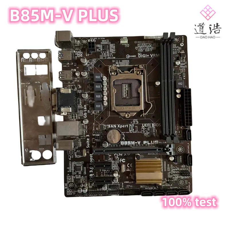 

For B85M-V PLUS Motherboard 16GB PCI-E3.0 DVI VGA USB2.0 USB3.0 LGA 1150 DDR3 Micro ATX B85 Mainboard 100% Tested Fully Work