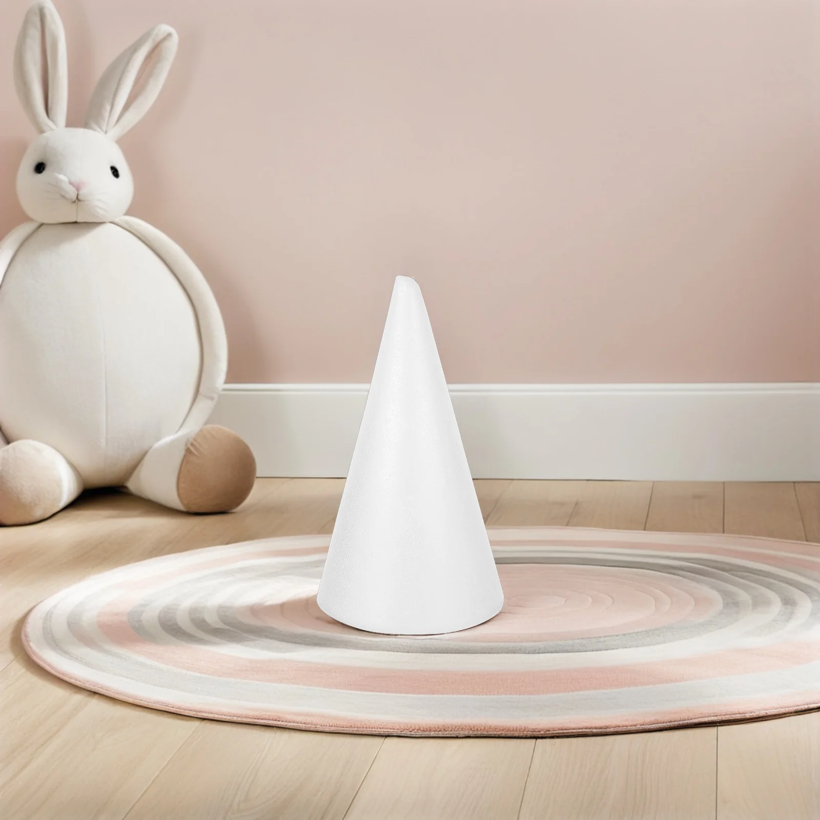

Foam Cone Large Bottom Polystyrene Decorations Toys Ornament Craft Children Solid
