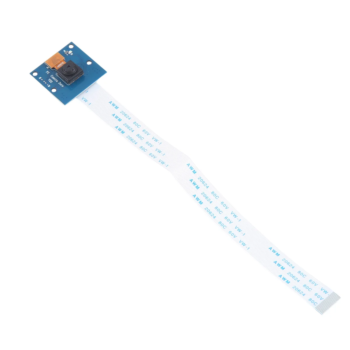 Fashion 5 Megapixels 1080P Sensor OV5647 Mini Camera Module with 6 Inch 15 Pin Cable for Raspberry Pi Zero / 2W / W / 5 ,Blue