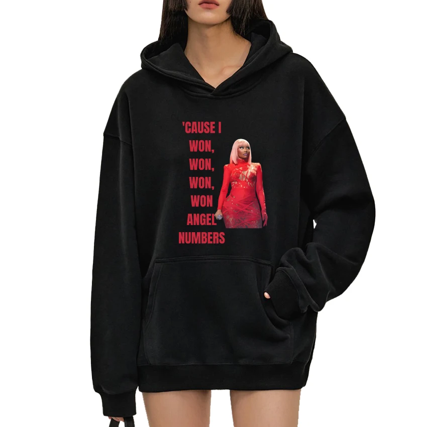 Rapper Nicki Minaj Barbie Dangerous music print Hoodie 2024 Men Women Fashion Y2k streetwear Unisex Fleece Long sleeve pullover