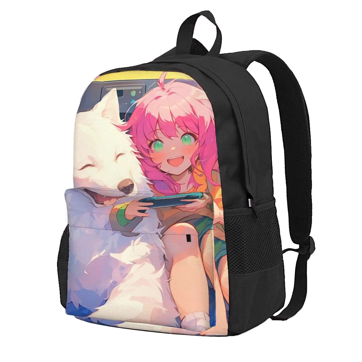 

Anime Cutie Student Backpack School Bag Hiking Travel Daypack for Men Women Fashion Bookbag Shoulder Bags