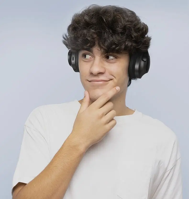 Słuchawki bezprzewodowe Bluetooth ZECAA Foldable ANC z dźwiękiem basowym 5.4, słuchawki nauszne HiFi z redukcją szumów, słuchawki gamingowe