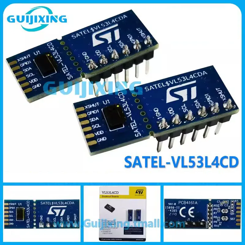 The SATEL-VL53L4CD two split-board images are embedded with time-of-flight high-precision proximity sensors