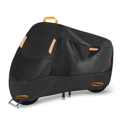 Cubierta de motocicleta impermeable para todas las estaciones, protección Universal contra el polvo y los restos, protección Uv, 210D, gruesa, M-XXXXL Oxford