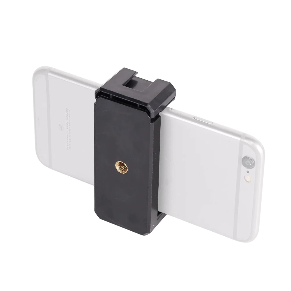 الهاتف ترايبود كليب الحذاء البارد جبل للميكروفون LED الفيديو الضوئي 1/4 ''ثلاثي القوائم المسمار آيفون 15 سامسونج غالاكسي جوجل