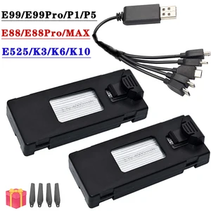 Wiederaufladbare Li-Ionen-Drohnen-Trommeln, Quadcopter, E88S, E88evo, E99, P1, K6, K9, P15, F185, F195, E99s, 3,7 V, 4000mah 8 Hauptverkauf Batterie 3 7 4000mah - №4
