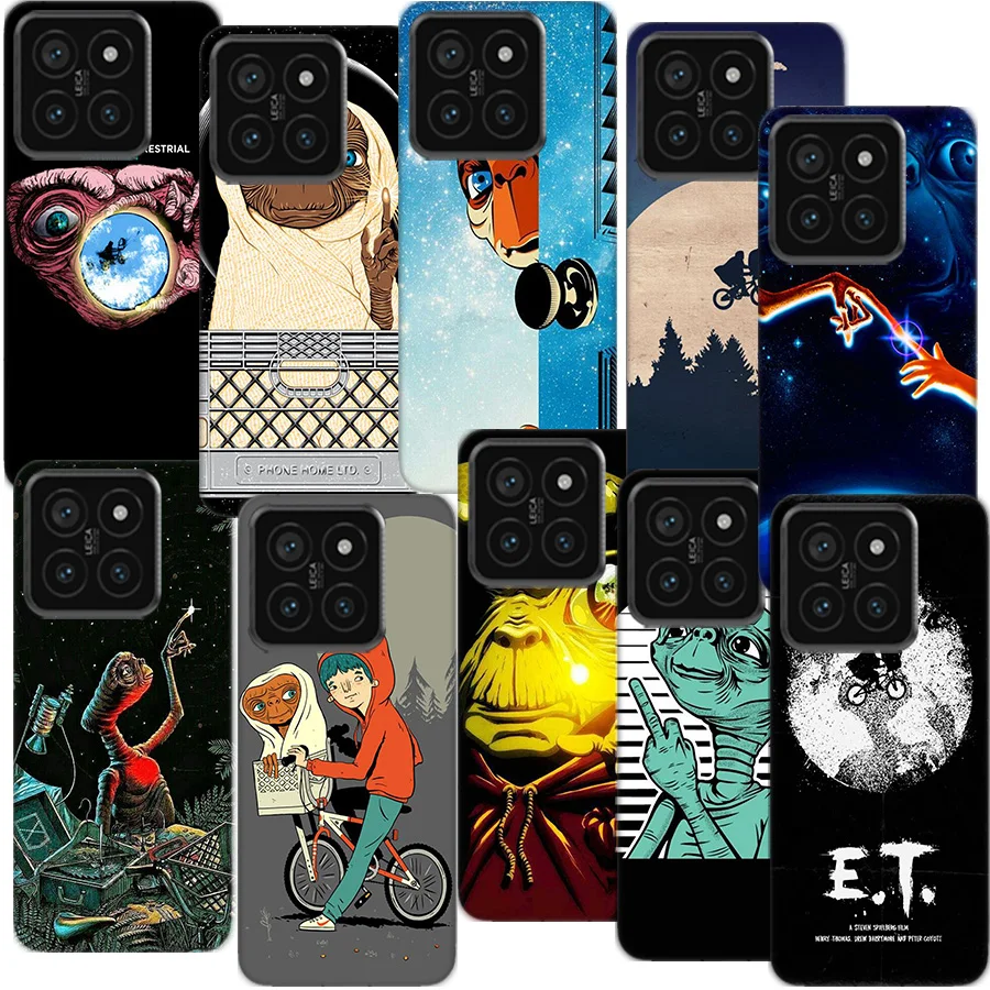 E.T. the Extra-Terrestrial Clear Phone Case For Xiaomi Poco F6 F5 Pro F3 X5 X4 NFC F4 X3 GT M5 M5S M4 M3 Pro F2 F1 Cover Coque H