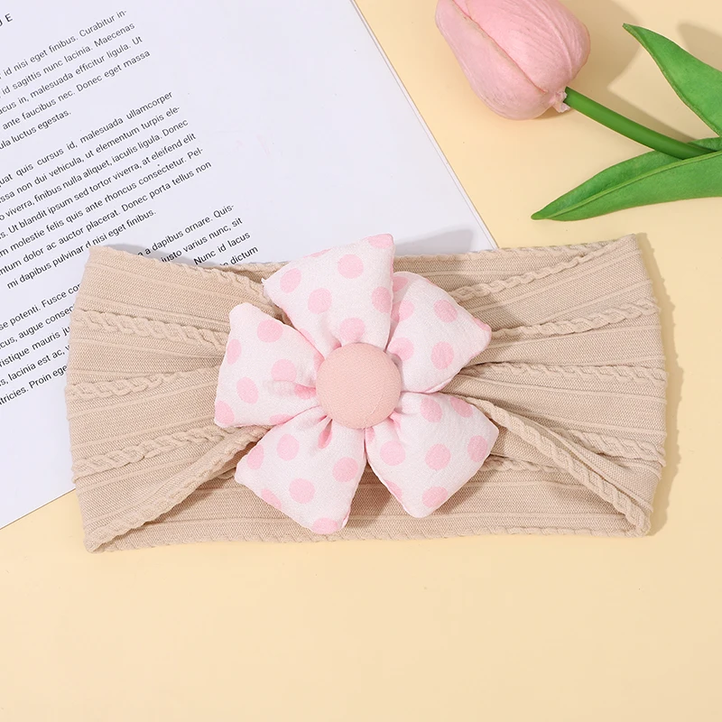 Cute Flower Headbands para bebê, Headband recém-nascido, Crianças Turban Hair Bands, Kids Hair Accessories, New Fashion