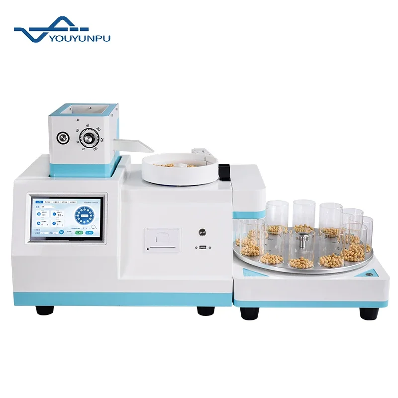 Automatic Grain Seed Feeding Dividing Grain Counting Meter Time Counting Automatic Rotary Sample Dividing Grain Counting Meter