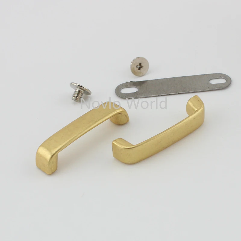 20-100pcs 20mm 25mm Satin Gold color wide arch bridge for purse,repair hardware clasp strapping DIY bags sewing