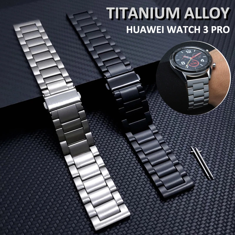 Titanium Alloy Band for Samsung Watch5 6 43 47 40 44mm 3 45MM Luxury Metal Bracelet for Huawei Watch 4 Pro GT2 2e 20 22mm Strap