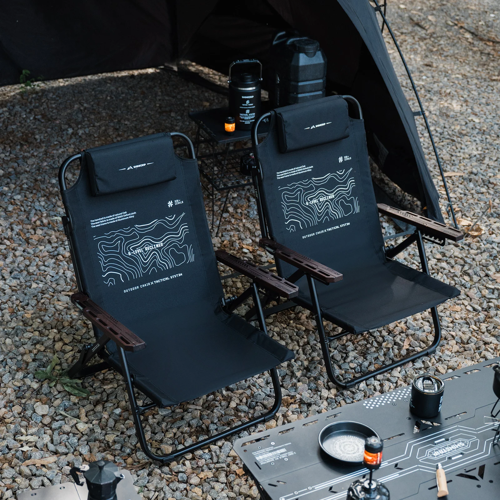 Shinetrip 05 Series Outdoor Folding Chairs, Camping Lounge Chairs, Fishing Beach Chairs With Six Adjustable Settings