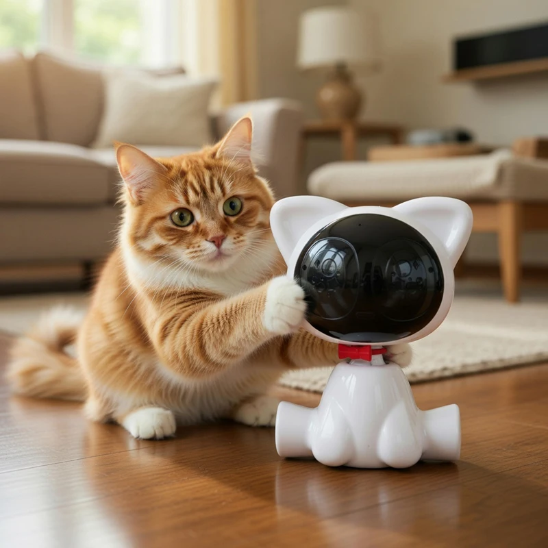 

Cat Supplies Intelligent Laser Pointer Cat Toy Automatic Motion-activated Cat Teaser Stick, Cat Companion for Self-amusement