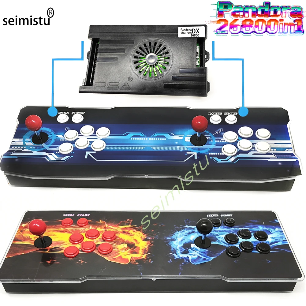 

Игровая приставка Pandora 268000 в 1 (268 тысяч игр) в коробке, 3D ретро-видеоигровой автомат с игровой платой, 8-позиционными джойстиками и кнопками для подключения к телевизору