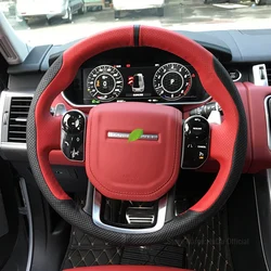 DIY Interior For Land Rover Range Rover Velar Discover 5 4 Range Rover Evoque Range Rover Sport leather steering wheel cover