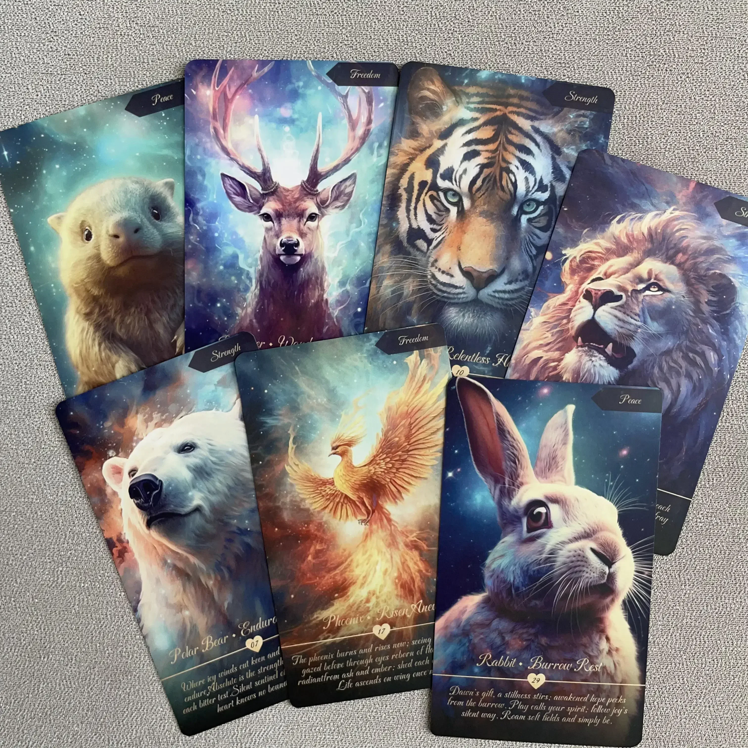 Genuine Oracle Deck Limited Edition Oracle Animal Cards New 2024 12x7 Oracle Card Decks Beginners Matte 81 Pieces