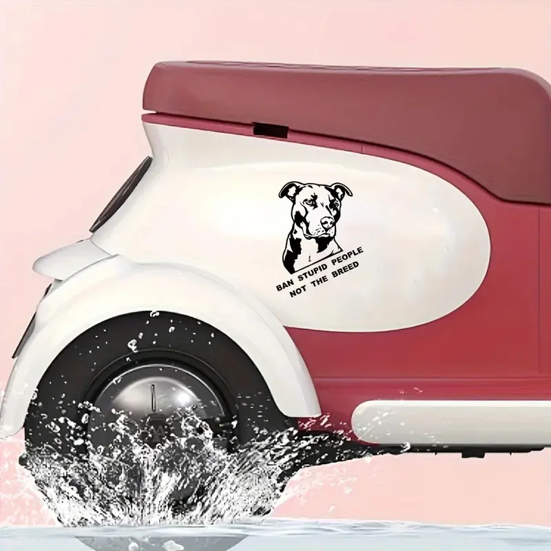 15x20 سنتيمتر "بان غبي الناس لا تتلالة" بيتبول سيارة الوفير ملصقات نافذة ، لسيارة شاحنة فان شارات الموضة مادة الفينيل #3