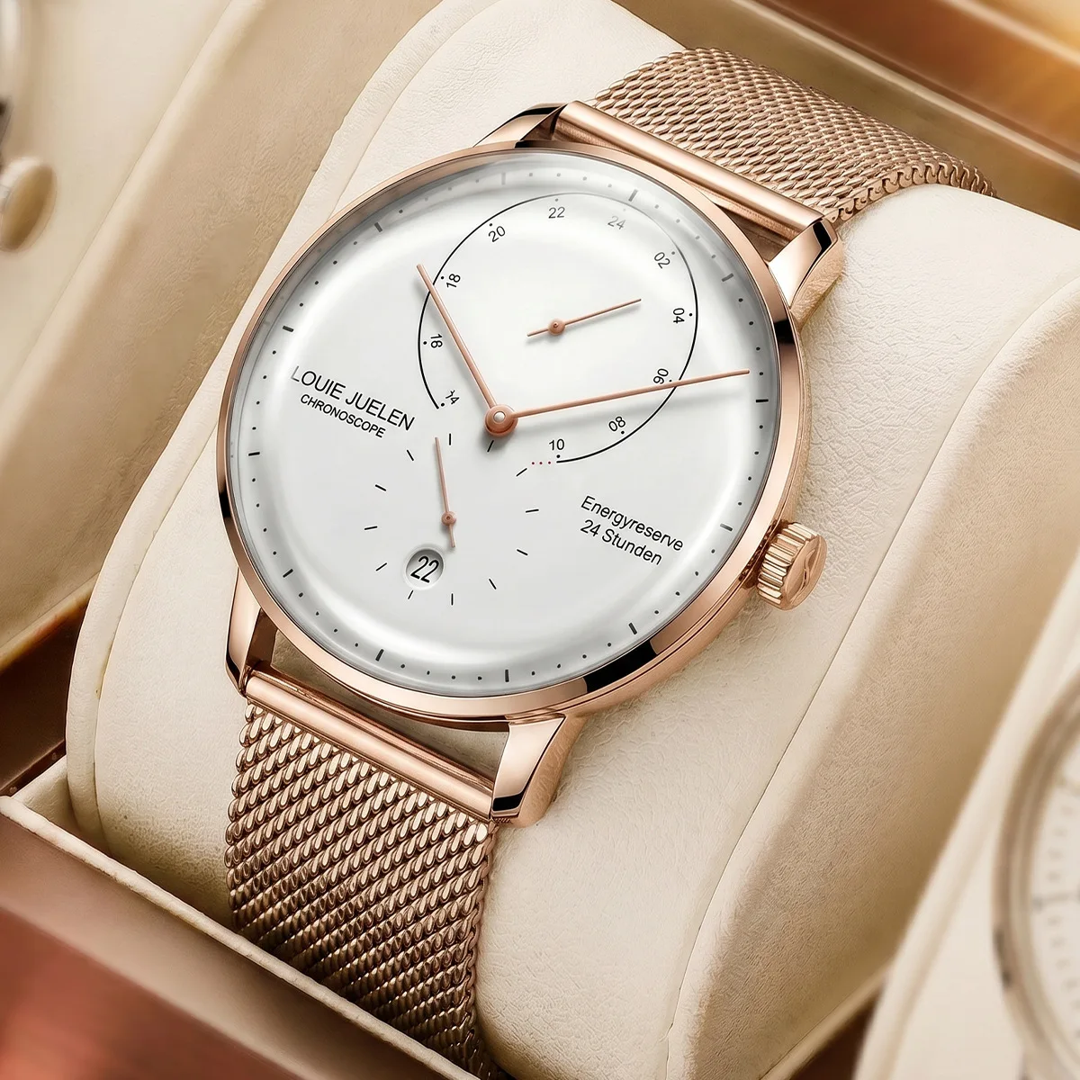 Watches For Men's Calendar Waterproof Quartz Watch Curved Reinforced Glass Fashion Simple Business Wristwatch Clock