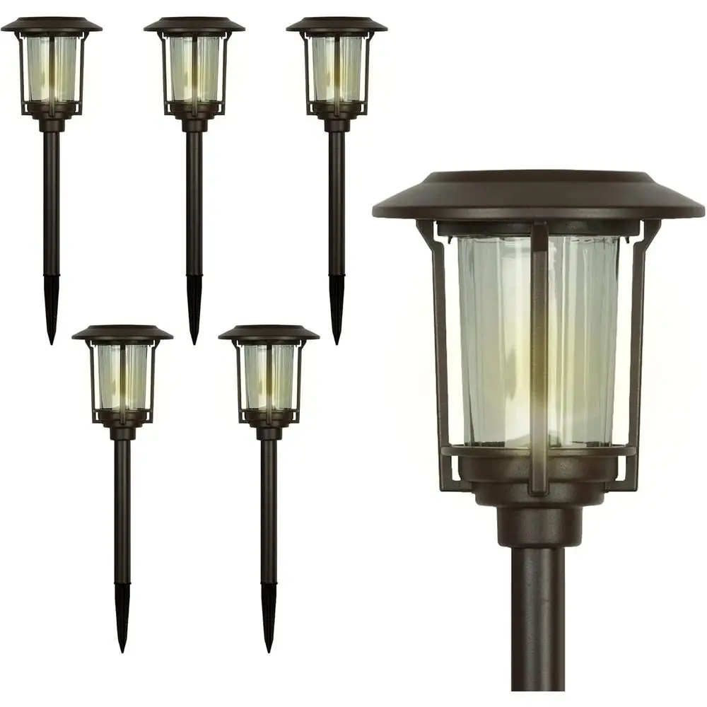 

Набор из 6 солнечных светильников с никелированным покрытием, водонепроницаемые уличные светильники для сада и патио