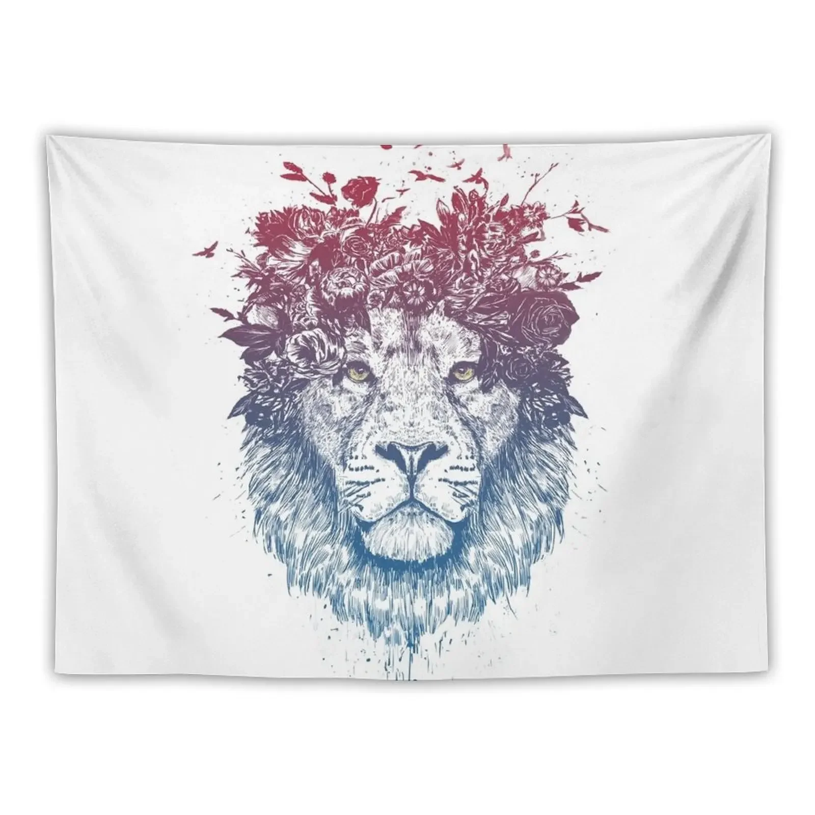 

Floral lion III Tapestry Carpet On The Wall Wall Decorations Decoration Bedroom Tapestry