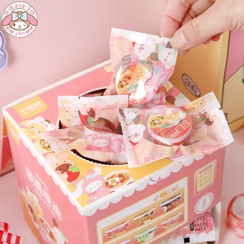 

Sanrio kawaii Eraser 32pcs Creative Fun Children Lamian Noodles Eraser Student School Supplies Activities Prizes Small Gifts