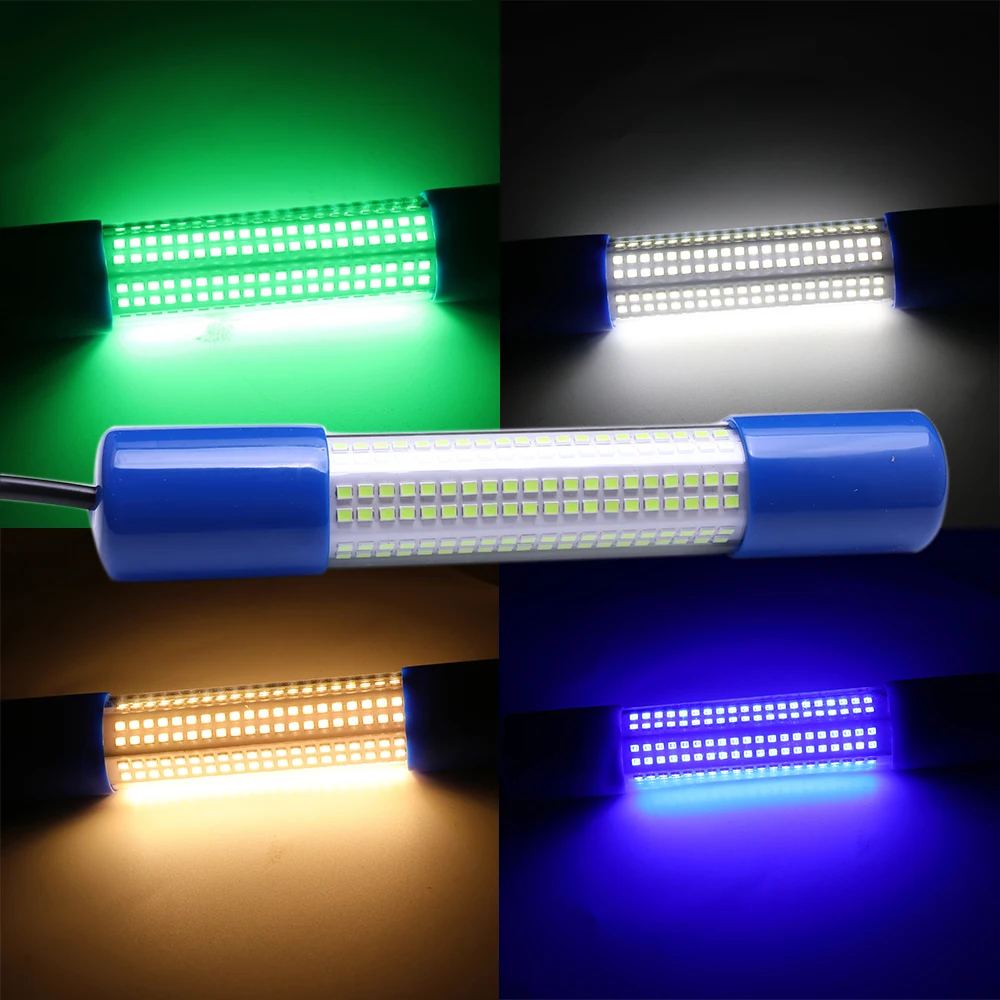 50W DC12-24V Angeln Licht 240Pcs 2835SMD LED Unterwasser Tauch Angeln Licht IP68 Lockt Finder Lampe Zieht Krill licht