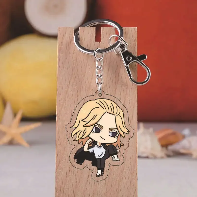 Tokyo Revengers Keychain Anime Character Draken Chifuyu Kazutora Cosplay Bag Pendant Keyring Jewelry