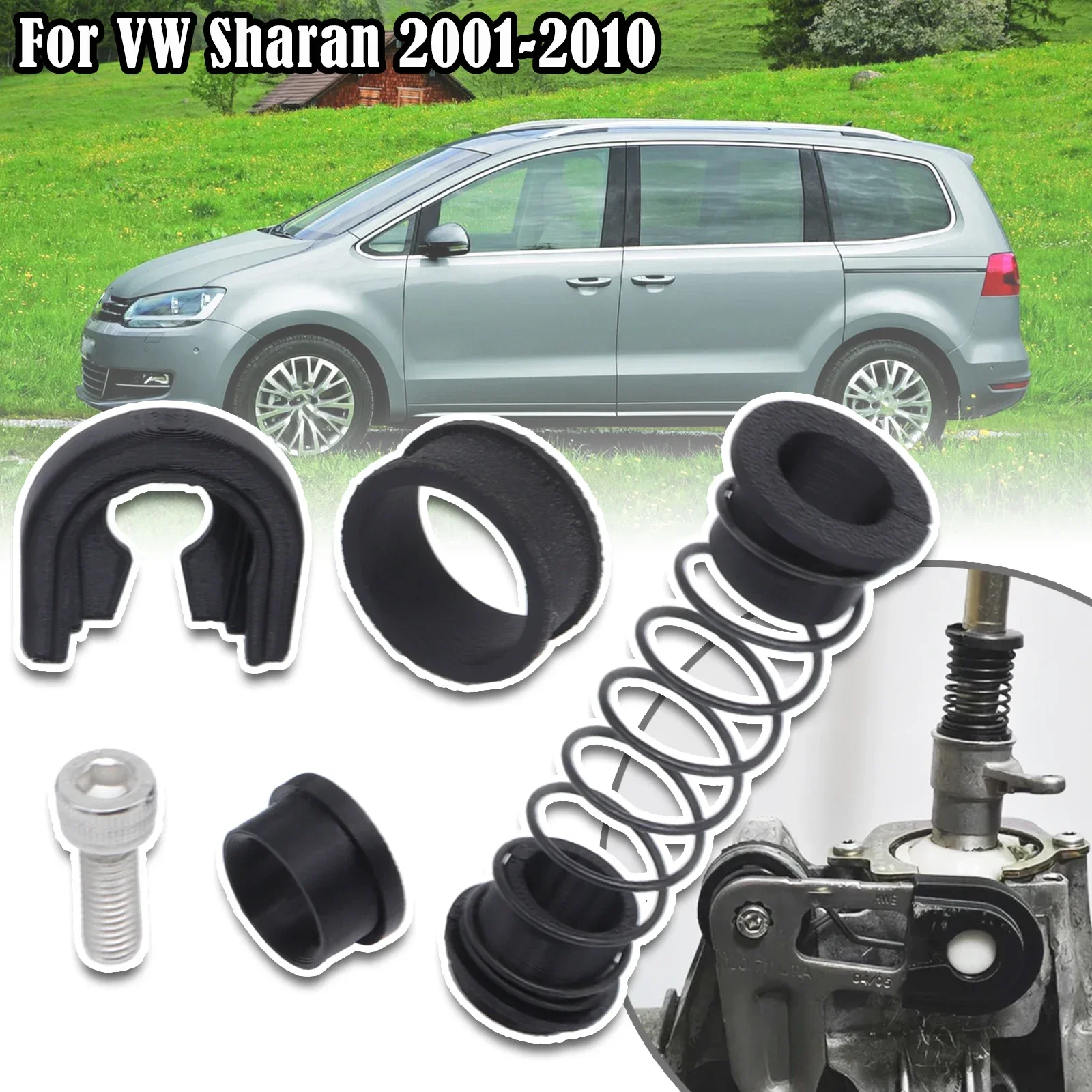 For VW Sharan Gearbox Repair Kit MT Trans Shifter First Gear Getter Reverse Lever Change Selector Linkage Bushes 2001 - 2010