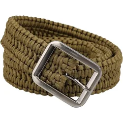 Tactical Paracord Waist Belt Hand Knitting Men Women Outdoor Camping Hunting Hiking Utility Waistband 1.2m Emergency Rope