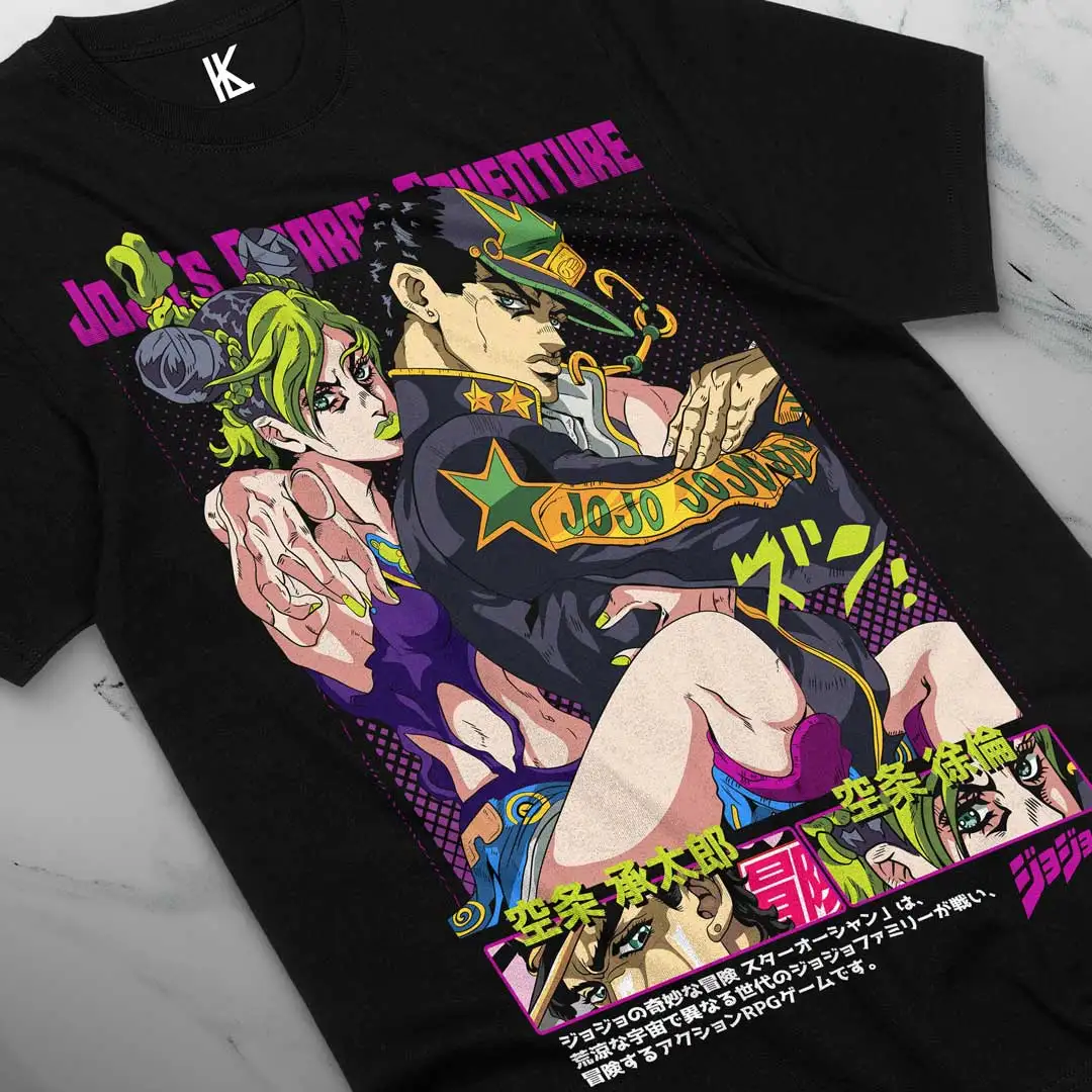 Jolyne Cujoh JoJo's Bizarre Adventure T-Shirt JJBA Stone Ocean Anime Soft Tee Cotton