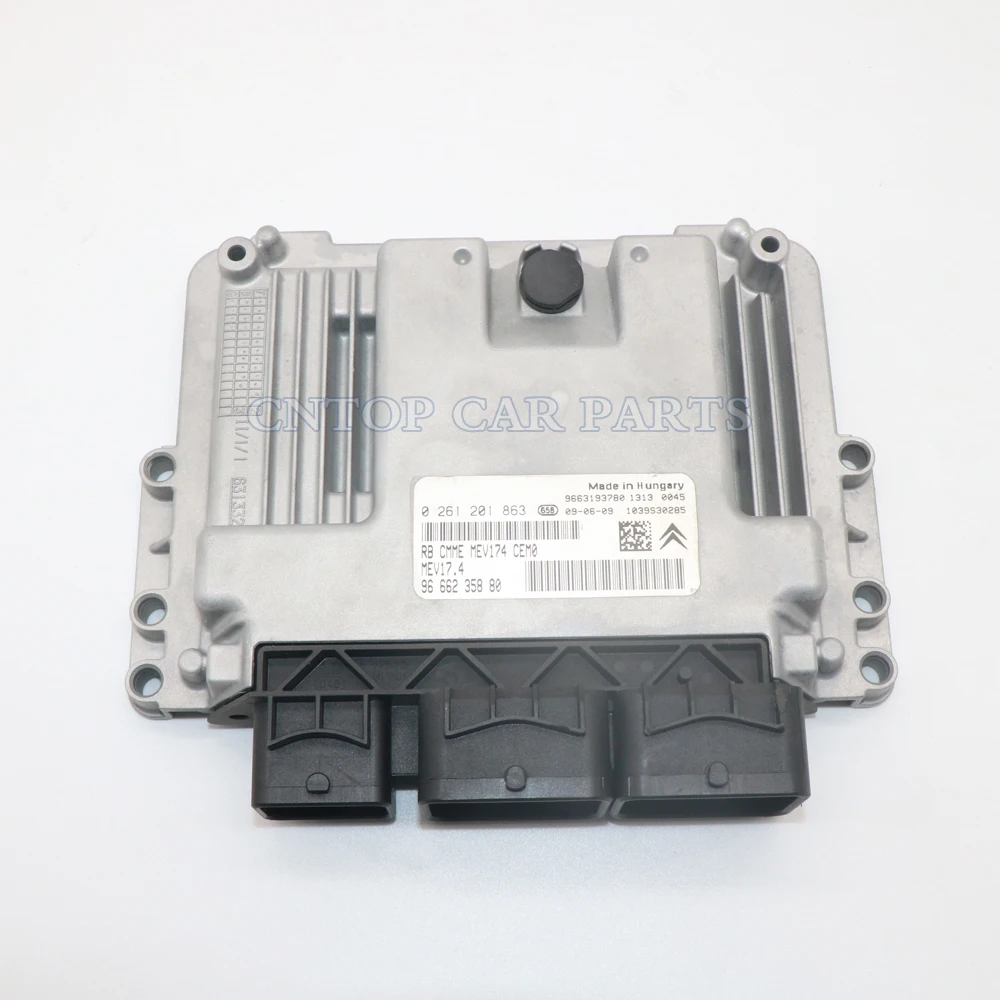 

9666235880 0261201863 Engine Control Unit ECU for Peugeot 207 308 Citroen C3 1.4 16V MEV17.4