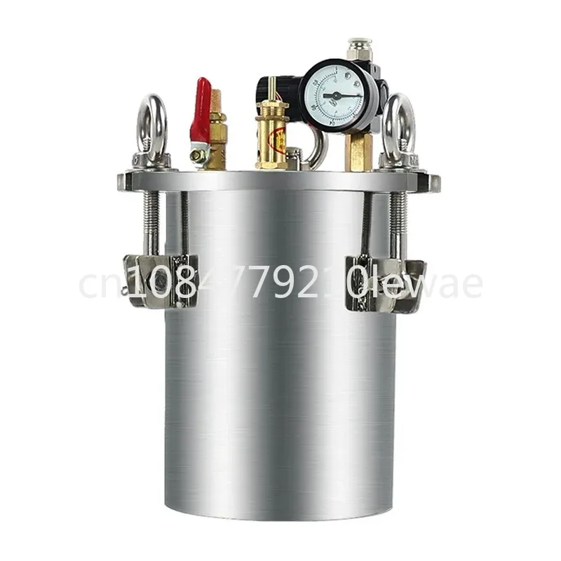 5L Stainless Steel Carbon Steel Pressure Tank, Distributor Tank, Dispensing Bucket, with Safety Valve, Regulating Valve