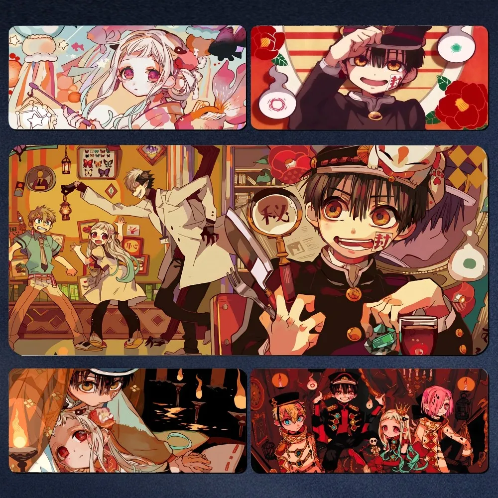 Anime Jibaku Shounen Hanako-kun Mousepad Large Gaming Mouse Pad LockEdge Thickened Computer Keyboard Table Desk Mat