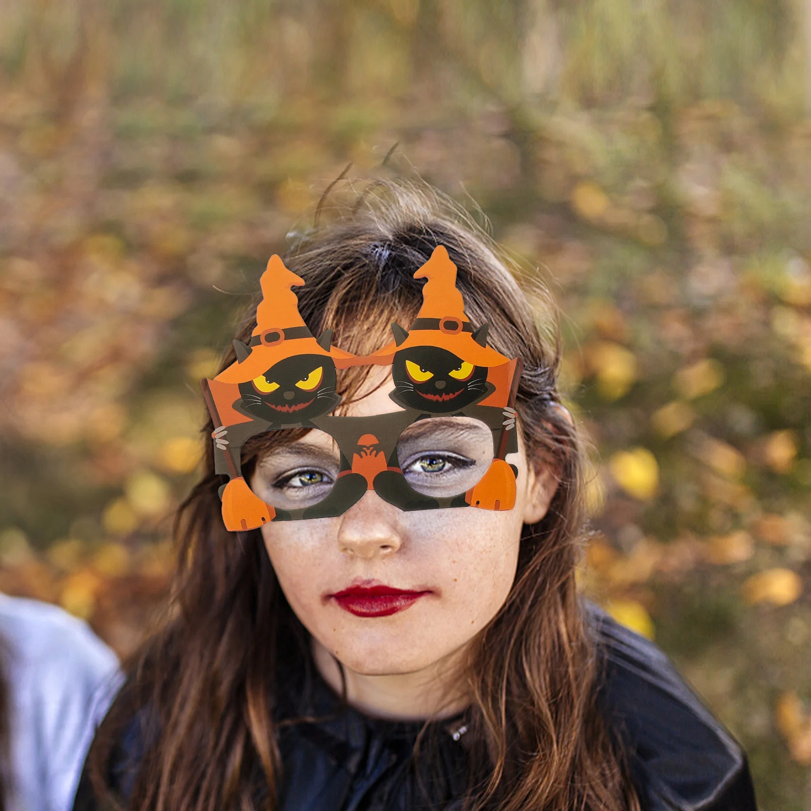 

6 Pcs Halloween Glasses Props Scary Funny Eyewear Party Decorations Festival Accessories Novelty Sunglasses Tie Collar