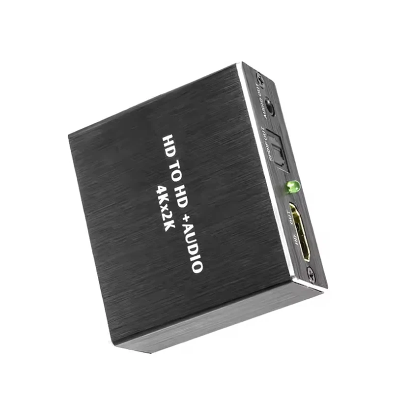 4K x 2K Video Audio Extractor HDMI-Compatible to 3.5MM Audio Converter SPDIF Optical TOSLINK Stereo Out Splitter Adapter